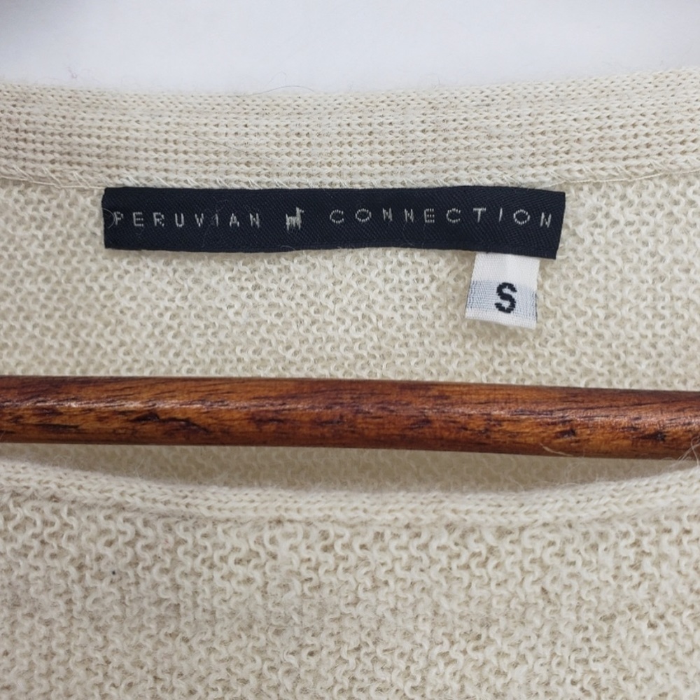 Peruvian Connection Boatneck Pull Over Sweater Sm… - image 5